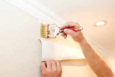 Pose de papier peint à Nantheuil — revêtements muraux et toiles de verre
